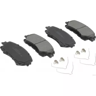 Jeu de 4 plaquettes de frein avant HERTH+BUSS JAKOPARTS J3603076
