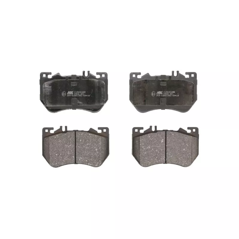 Jeu de 4 plaquettes de frein avant ABE C1M080ABE
