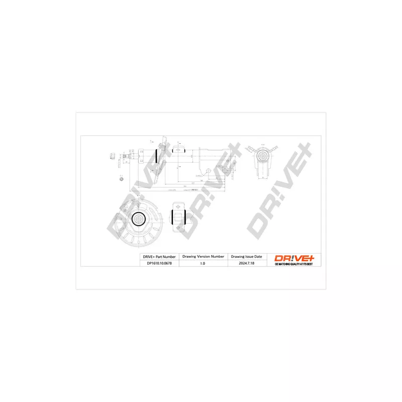 Jeu de 2 amortisseurs avant Dr!ve+ DP1610.10.0678