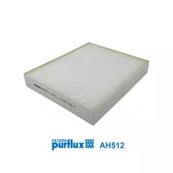 Filtre, air de l'habitacle PURFLUX AH512