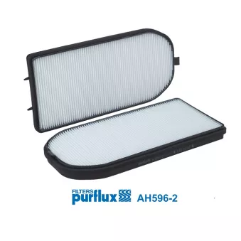 Filtre, air de l'habitacle PURFLUX AH596-2