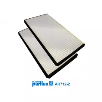 Filtre, air de l'habitacle PURFLUX AH712-2
