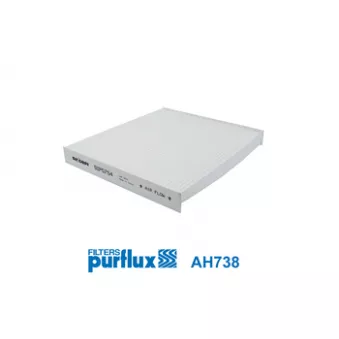 Filtre, air de l'habitacle PURFLUX AH738