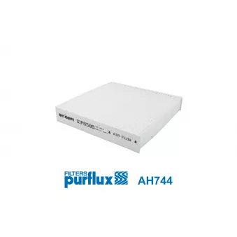 Filtre, air de l'habitacle PURFLUX AH744
