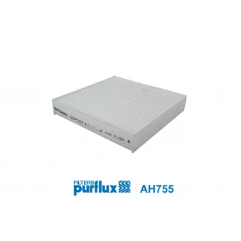Filtre, air de l'habitacle PURFLUX AH755