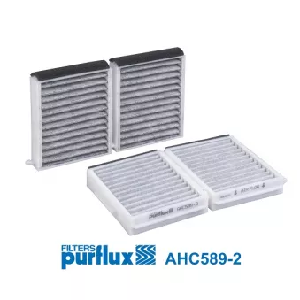 Filtre, air de l'habitacle PURFLUX AHC589-2