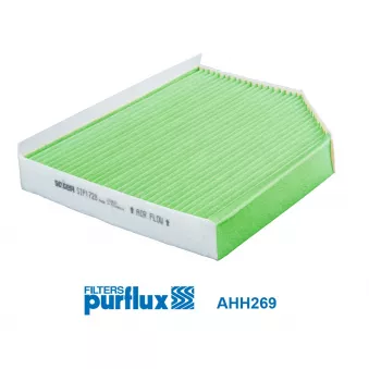 Filtre, air de l'habitacle PURFLUX AHH269