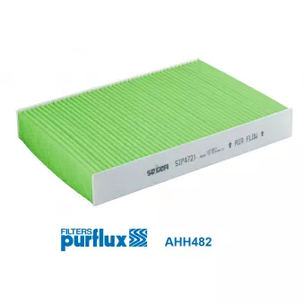 Filtre, air de l'habitacle PURFLUX AHH482