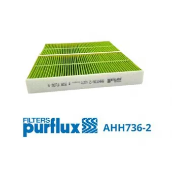 Filtre, air de l'habitacle PURFLUX AHH736-2