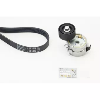 Jeu de courroies trapézoïdales à nervures CONTITECH 6PK1045K4