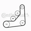Jeu de courroies trapézoïdales à nervures CONTITECH 6PK1165K1 - Visuel 2