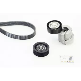 Jeu de courroies trapézoïdales à nervures CONTITECH 6PK1345 EXTRA K1