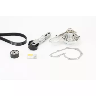 Pompe à eau+Jeu de courroie trapézoïdale à nervures CONTITECH 6PK1605WP1