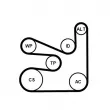 Pompe à eau+Jeu de courroie trapézoïdale à nervures CONTITECH 6PK1660WP2 - Visuel 2
