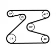 Jeu de courroies trapézoïdales à nervures CONTITECH 6PK1715K2 - Visuel 2