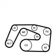 Pompe à eau+Jeu de courroie trapézoïdale à nervures CONTITECH 6PK2271WP1 - Visuel 2