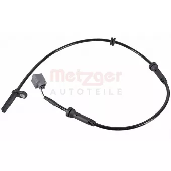 Capteur, vitesse de roue avant METZGER 09001602