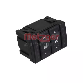 Interrupteur, chauffage du siège METZGER 09161216