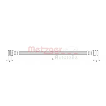 Flexible de frein arrière METZGER 4110320