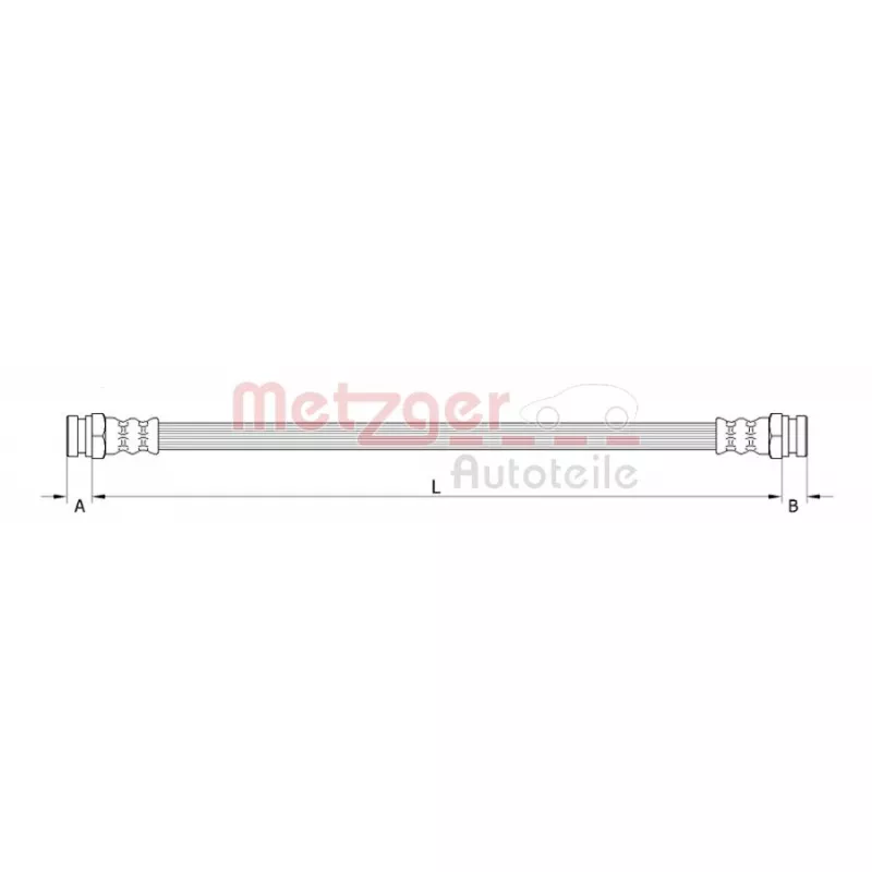 Flexible de frein arrière METZGER 4110320