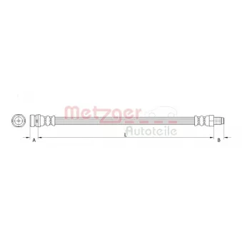 Flexible de frein arrière METZGER 4111335