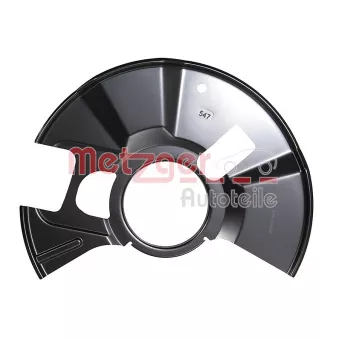 Déflecteur, disque de frein avant gauche METZGER 6115577