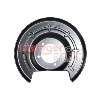 Déflecteur, disque de frein arrière gauche METZGER 6115581