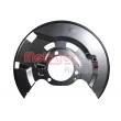 Déflecteur, disque de frein avant gauche METZGER 6115585 - Visuel 2