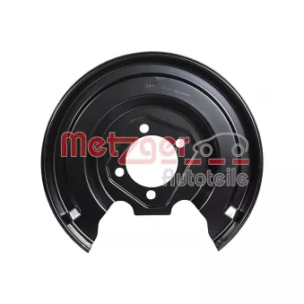 Déflecteur, disque de frein arrière gauche METZGER 6115587