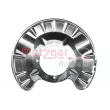 Déflecteur, disque de frein arrière gauche METZGER 6115601 - Visuel 1