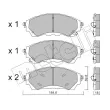 Jeu de 4 plaquettes de frein avant METELLI 22-1343-1 - Visuel 1