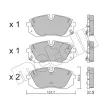 Jeu de 4 plaquettes de frein avant METELLI 22-1370-0 - Visuel 2