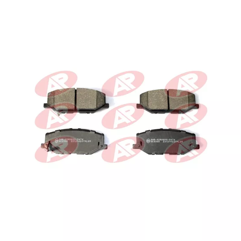 Jeu de 4 plaquettes de frein avant LPR 05P2279
