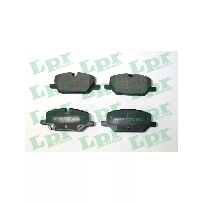 Jeu de 4 plaquettes de frein avant LPR 05P2366
