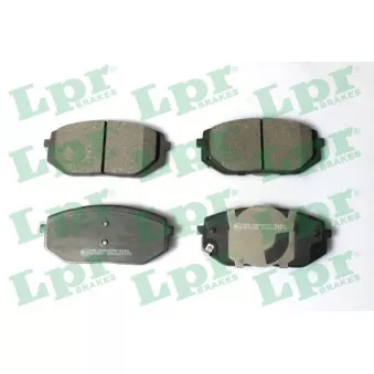 Jeu de 4 plaquettes de frein avant LPR 05P2375