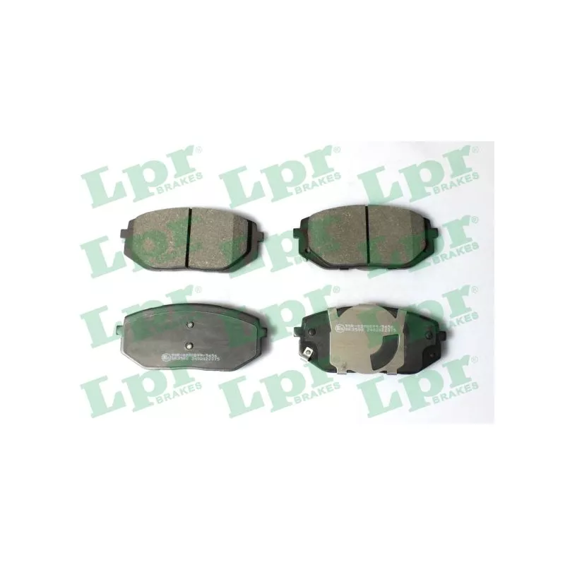 Jeu de 4 plaquettes de frein avant LPR 05P2375