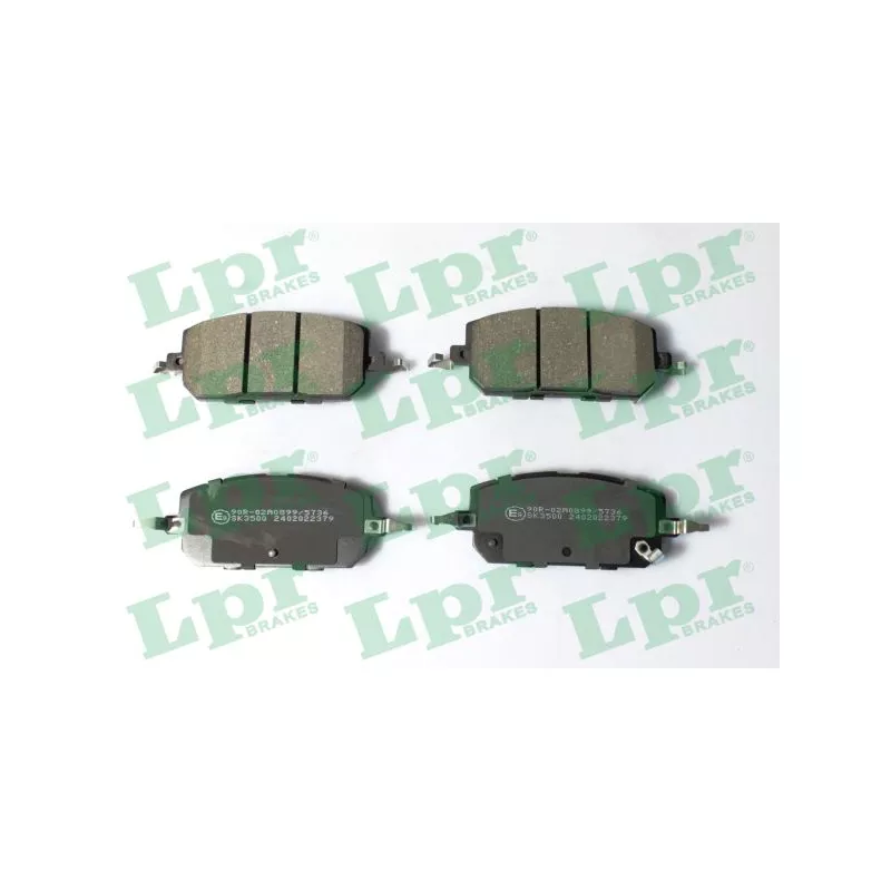 Jeu de 4 plaquettes de frein avant LPR 05P2379