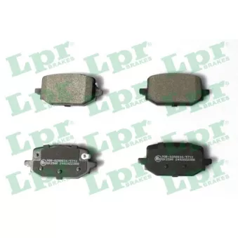 Jeu de 4 plaquettes de frein arrière LPR 05P2388
