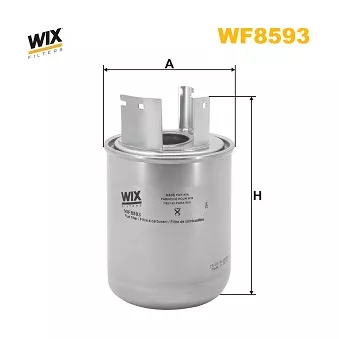 Filtre à carburant WIX FILTERS WF8593