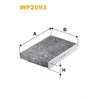 Filtre, air de l'habitacle WIX FILTERS WP2093
