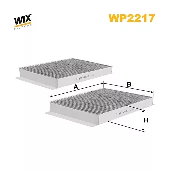 Filtre, air de l'habitacle WIX FILTERS WP2217