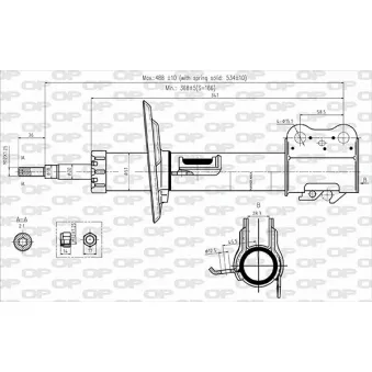 Amortisseur avant gauche OPEN PARTS