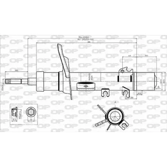 Amortisseur avant droit OPEN PARTS
