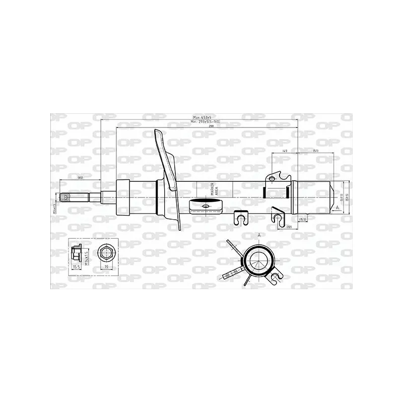 Amortisseur avant droit OPEN PARTS SAB8694.31