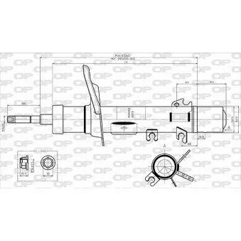 Amortisseur avant gauche OPEN PARTS
