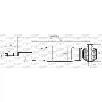 Jeu de 2 amortisseurs arrière OPEN PARTS SAB8700.32