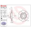 Jeu de 2 disques de frein avant BREMBO 09.9078.76 - Visuel 1