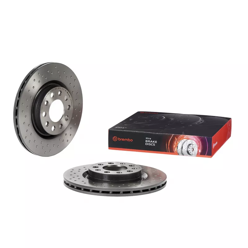 Jeu de 2 disques de frein arrière BREMBO 09.9366.2X - Visuel 1