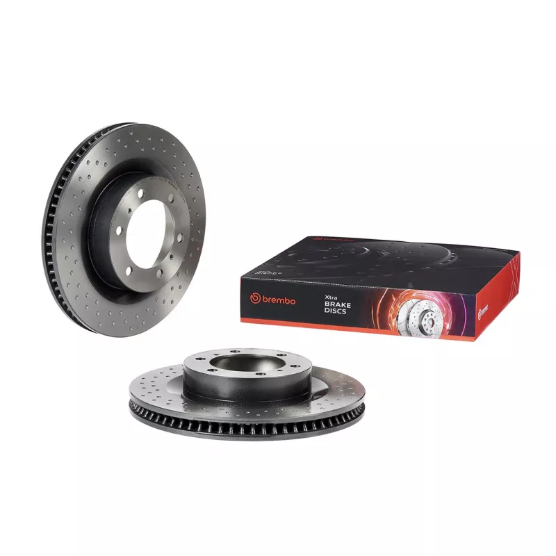 Jeu de 2 disques de frein avant BREMBO 09.B634.1X - Visuel 1