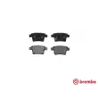 Jeu de 4 plaquettes de frein arrière BREMBO P 66 002 - Visuel 2
